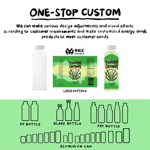 500ml PET Bottle Pandan Coconut Blended Milk (3454)