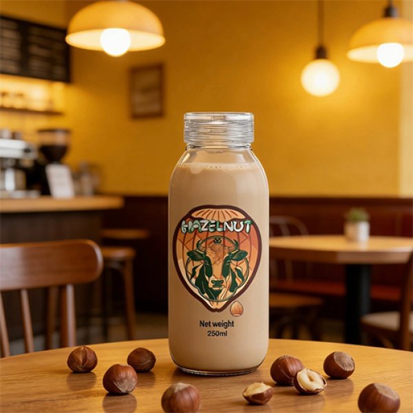 500ml Glass Bottle Hazelnut Milk (3392)