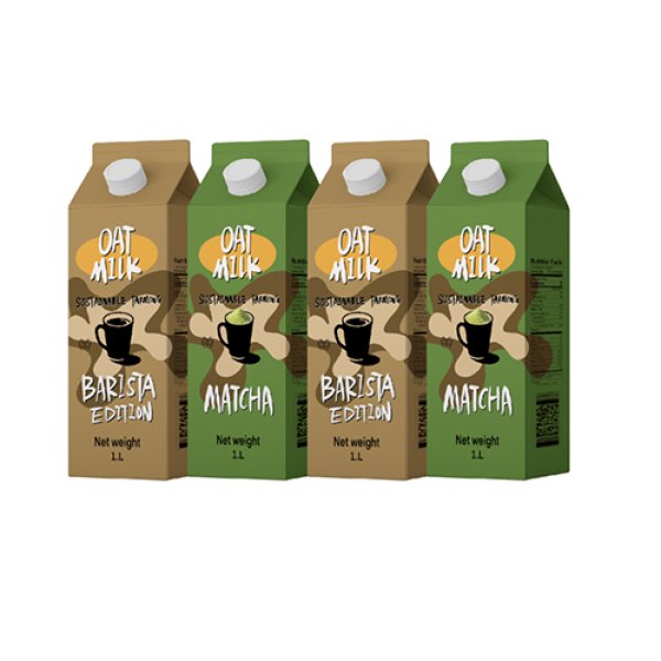 1L Gable Top Carton Matcha Oat Milk (3342)