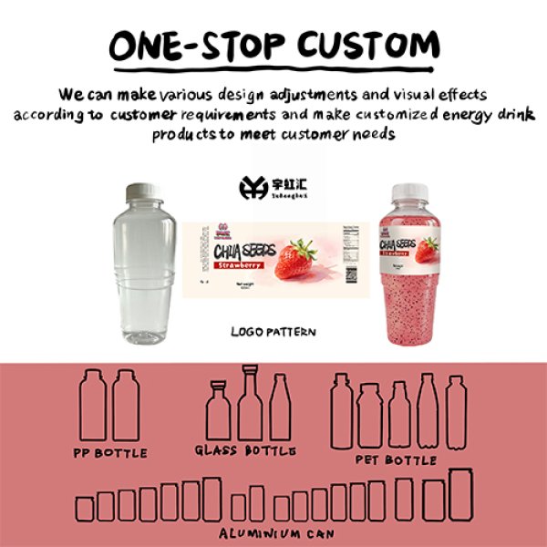 420ml PET Strawberry Chia Seed Juice (3288)