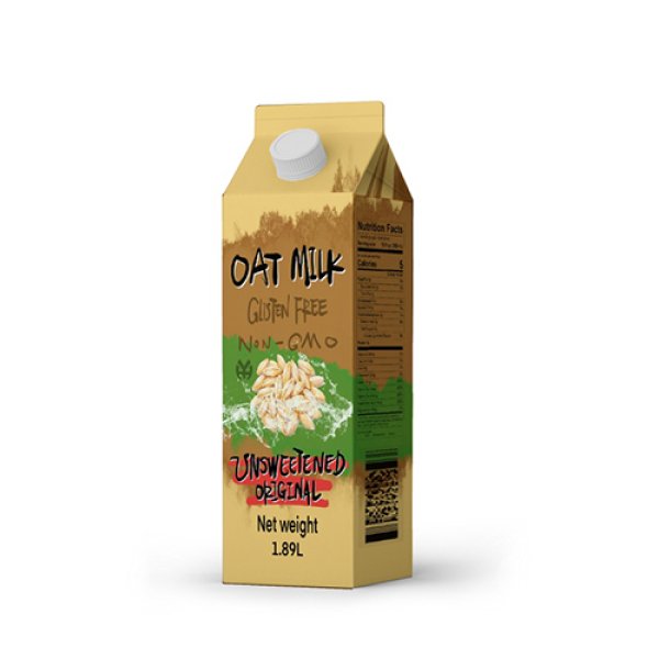 1.89L Gable Top Carton Unsweetened Original Oat Milk