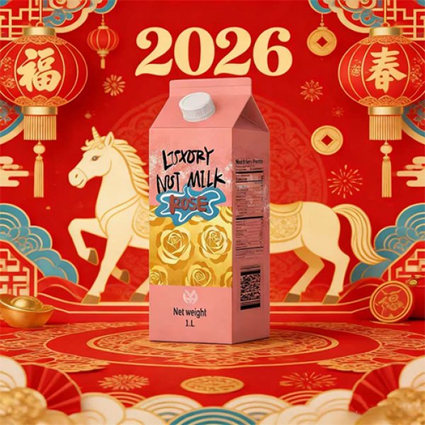 1L Gable Top Carton Rose Nut Milk (3314)