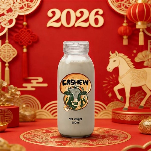 500ml Glass Bottle Cashew Milk (3409)