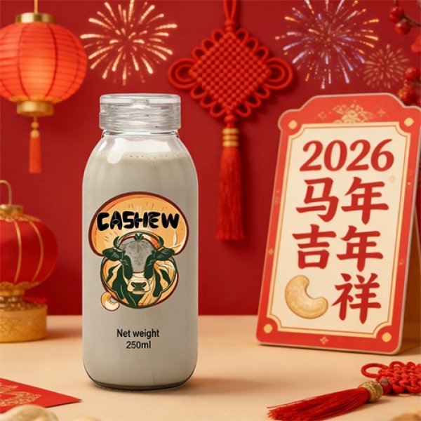 500ml Glass Bottle Cashew Milk (3412)