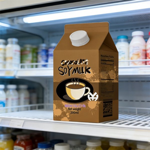 200ml Gable Top Carton Chocolate Calcium Fortified Soy Milk (3319)