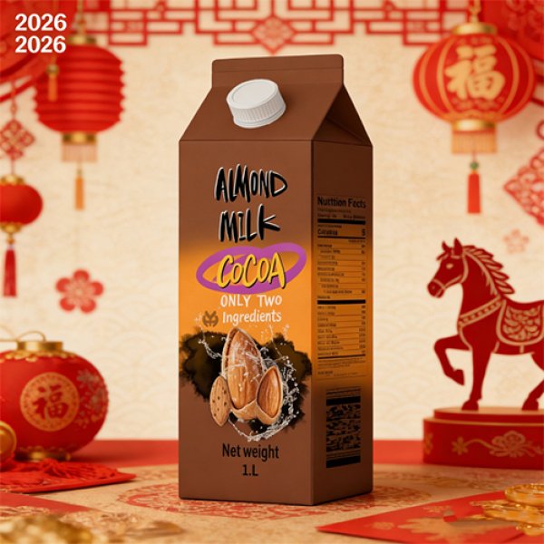 1L Gable Top Carton Cocoa Almond Milk (3370)