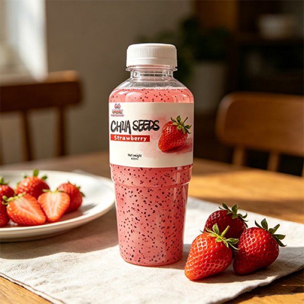 420ml PET Strawberry Chia Seed Juice (3289)