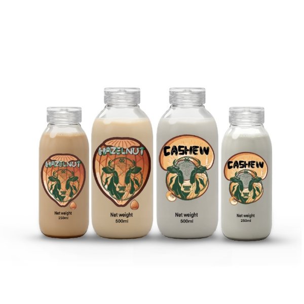 500ml Glass Bottle Hazelnut Milk (3399)