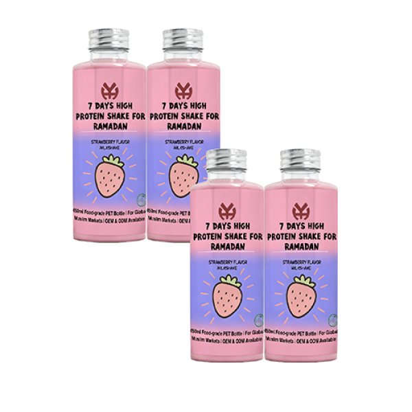450ml PET Strawberry Flavor Milkshake (3512)