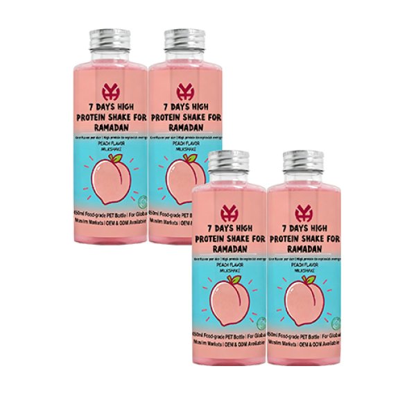 450ml PET Peach Flavor Milkshake (3488)