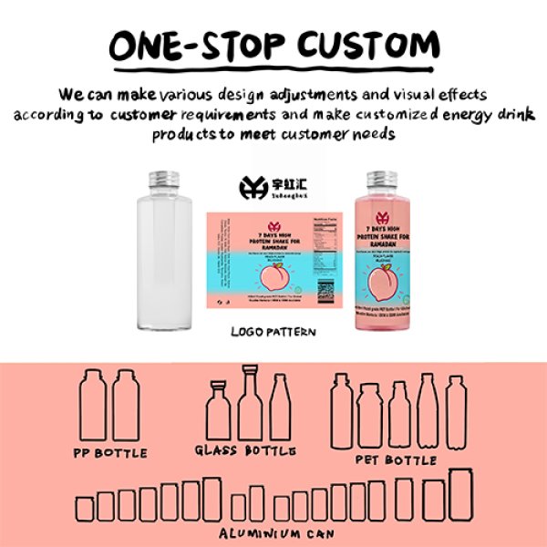 450ml PET Peach Flavor Milkshake (3489)