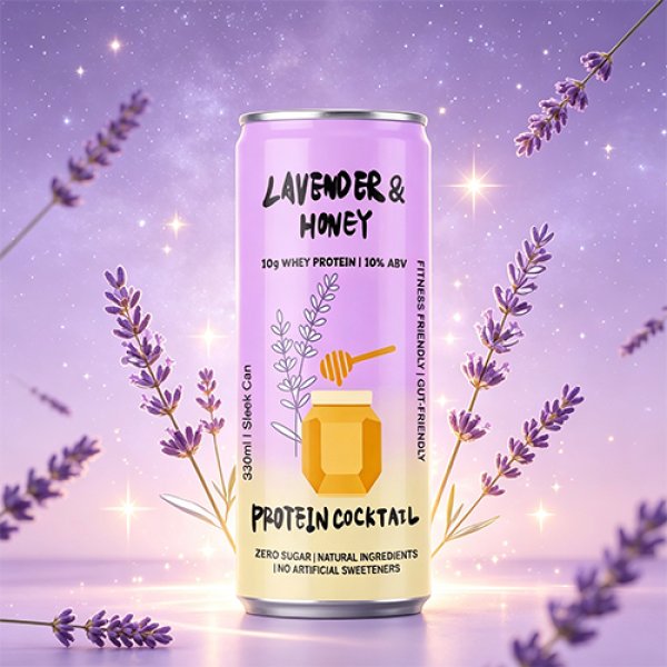 Sleek330 Matte Aluminum Can Lavender Honey Cocktail (3675)