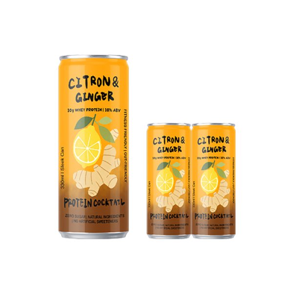 Sleek330 Matte Aluminum Can Citron Ginger Cocktail (3686)
