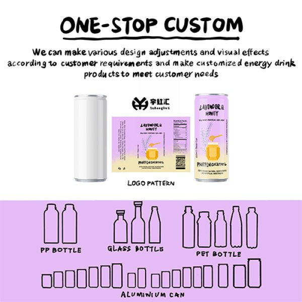 Sleek330 Matte Aluminum Can Lavender Honey Cocktail (3676)