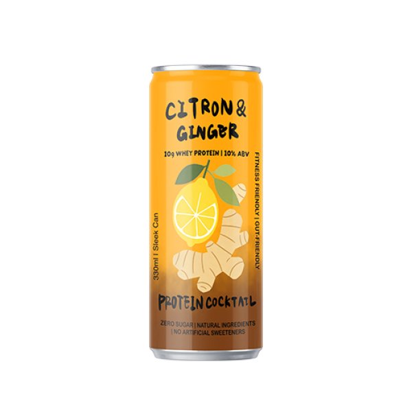 Sleek330 Matte Aluminum Can Citron Ginger Cocktail