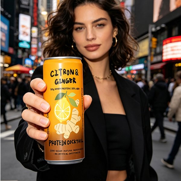 Sleek330 Matte Aluminum Can Citron Ginger Cocktail (3680)