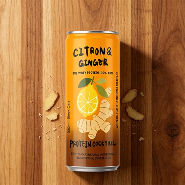 Sleek330 Matte Aluminum Can Citron Ginger Cocktail (3685)