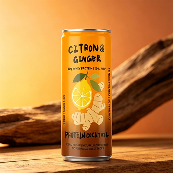 Sleek330 Matte Aluminum Can Citron Ginger Cocktail (3682)