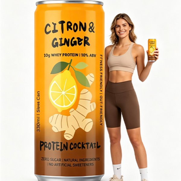 Sleek330 Matte Aluminum Can Citron Ginger Cocktail (3679)