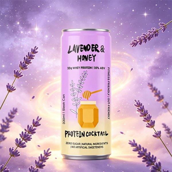 Sleek330 Matte Aluminum Can Lavender Honey Cocktail (3677)