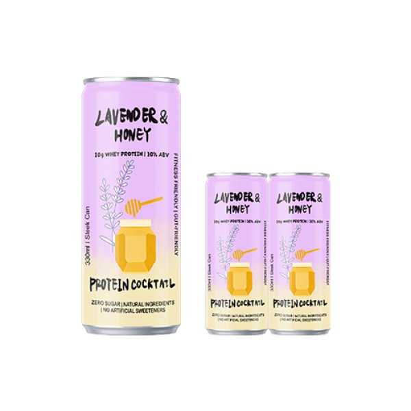 Sleek330 Matte Aluminum Can Lavender Honey Cocktail (3671)