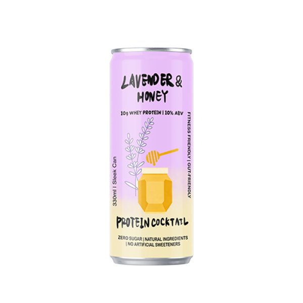 Sleek330 Matte Aluminum Can Lavender Honey Cocktail