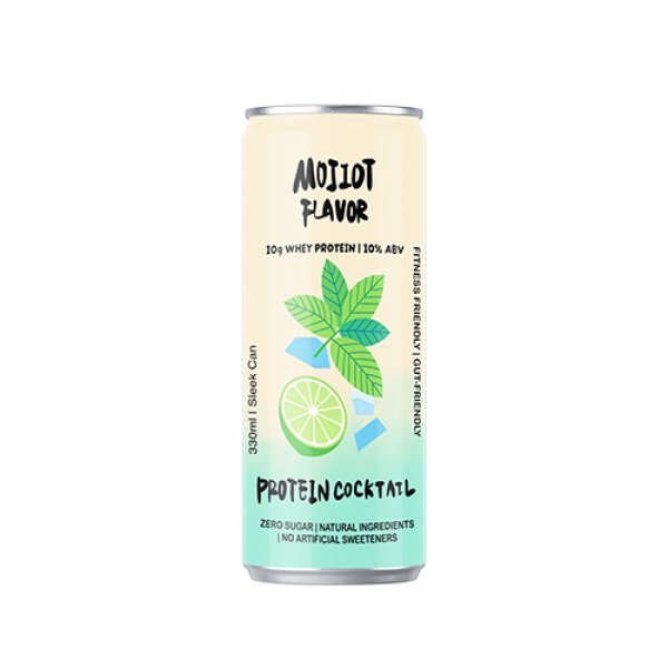 Sleek330 Matte Aluminum Can Mojito Flavor Cocktail
