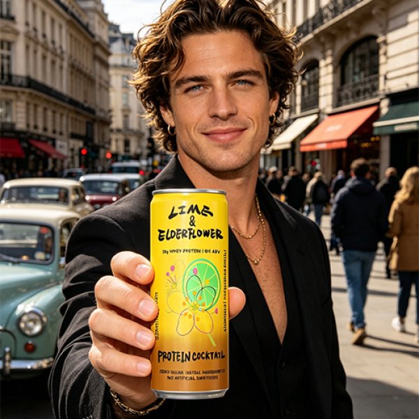 Sleek330 Matte Aluminum Can Elderflower Cocktail (3738)