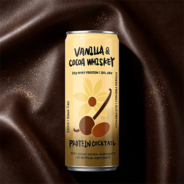 Sleek330 Matte Aluminum Can Vanilla Cocoa Whiskey Cocktail (3695)