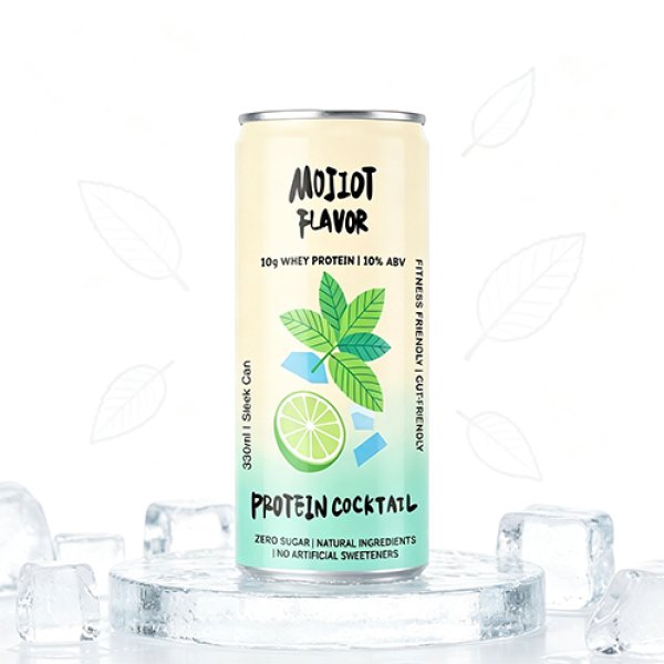 Sleek330 Matte Aluminum Can Mojito Flavor Cocktail (3722)