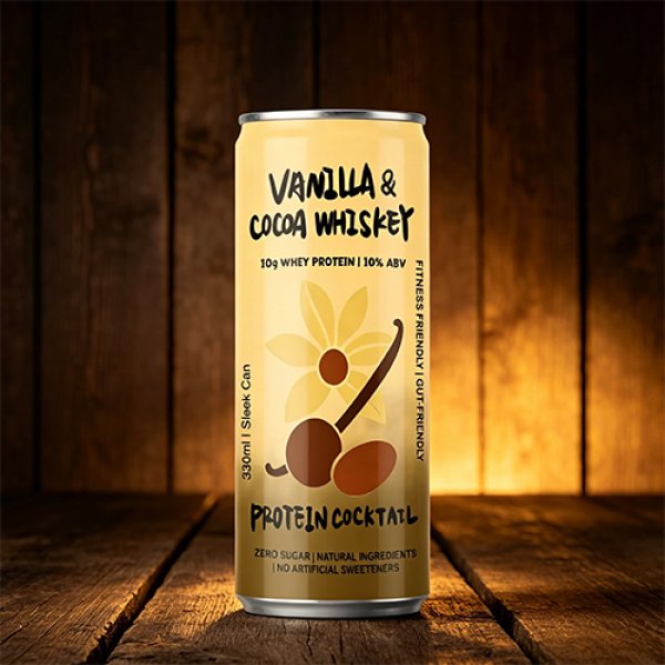 Sleek330 Matte Aluminum Can Vanilla Cocoa Whiskey Cocktail (3696)