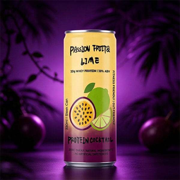Sleek330 Matte Aluminum Can Passion Fruit & Lime Cocktail (3751)