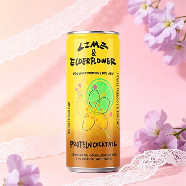 Sleek330 Matte Aluminum Can Elderflower Cocktail (3743)