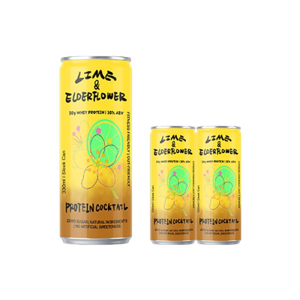 Sleek330 Matte Aluminum Can Elderflower Cocktail (3744)