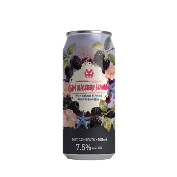 Gin with Blackberry