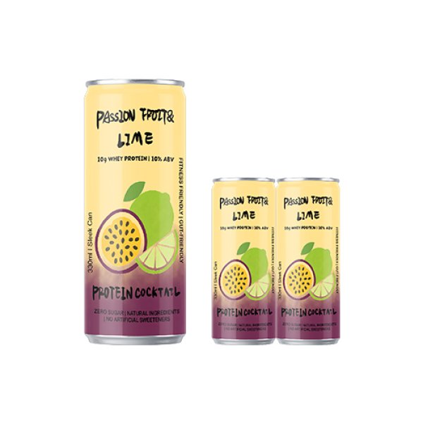 Sleek330 Matte Aluminum Can Passion Fruit & Lime Cocktail (3752)