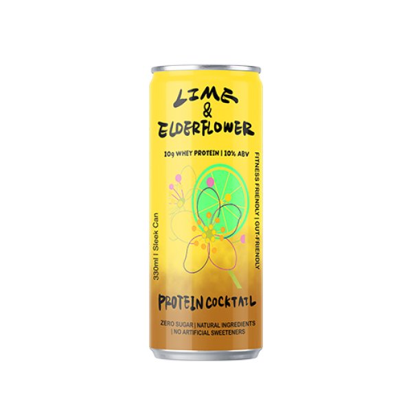 Sleek330 Matte Aluminum Can Elderflower Cocktail