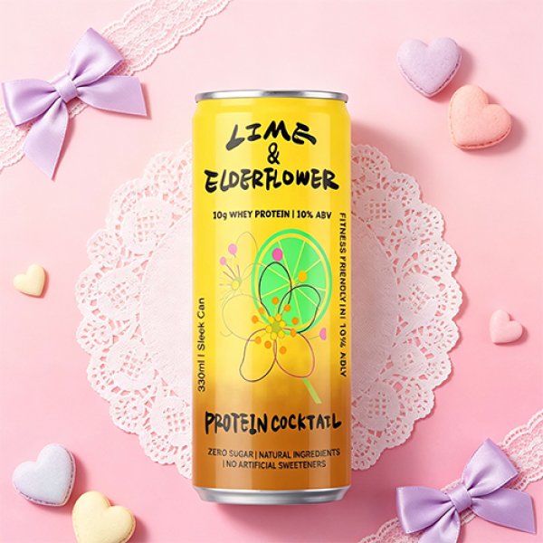 Sleek330 Matte Aluminum Can Elderflower Cocktail (3741)
