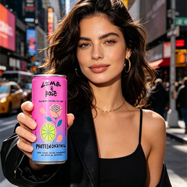 Sleek330 Matte Aluminum Can Lime Rose Cocktail (3701)