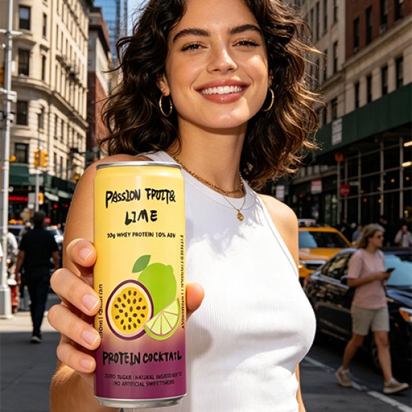 Sleek330 Matte Aluminum Can Passion Fruit & Lime Cocktail (3747)