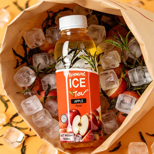 500ml PET Bottle Apple Iced Black Tea (4173)