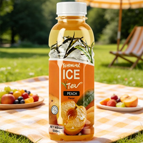 500ml PET Bottle Peach Iced Black Tea (4156)