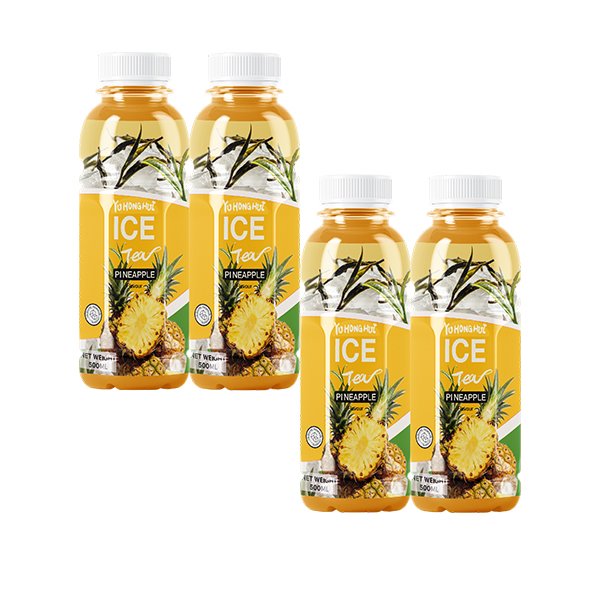 500ml PET Bottle Pineapple Iced Black Tea (4127)