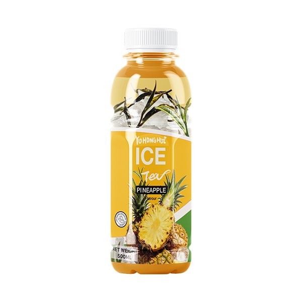 500ml PET Bottle Pineapple Iced Black Tea