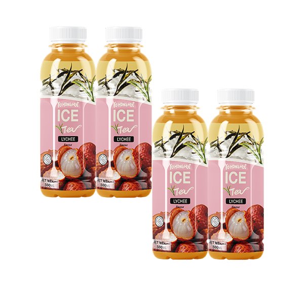 500ml PET Bottle Lychee Iced Black Tea (4134)