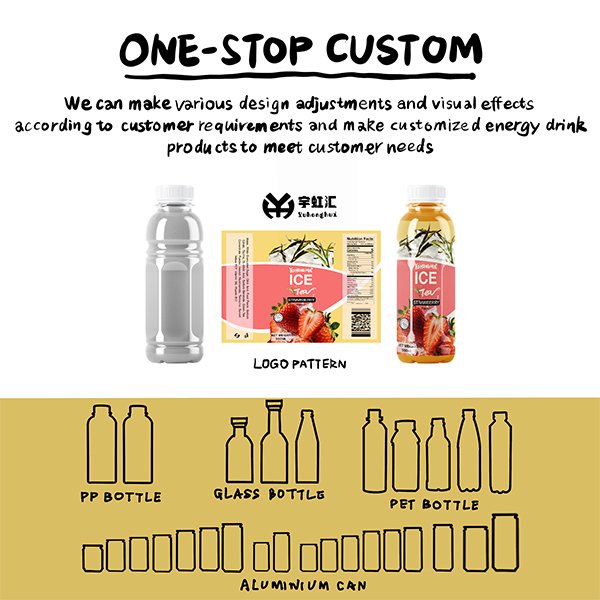 500ml PET Bottle Strawberry Iced Black Tea (4137)