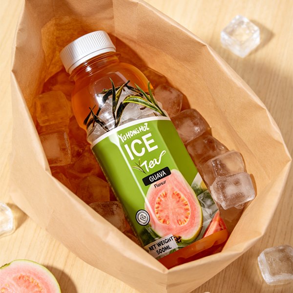 500ml PET Bottle Guava Iced Black Tea (4167)