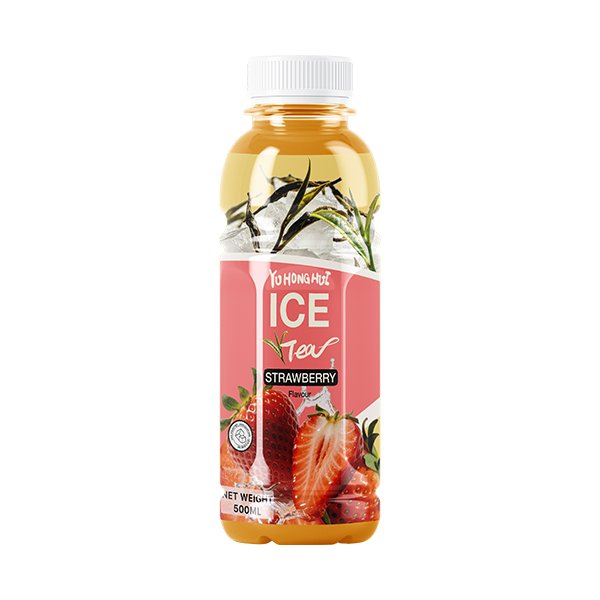 500ml PET Bottle Strawberry Iced Black Tea
