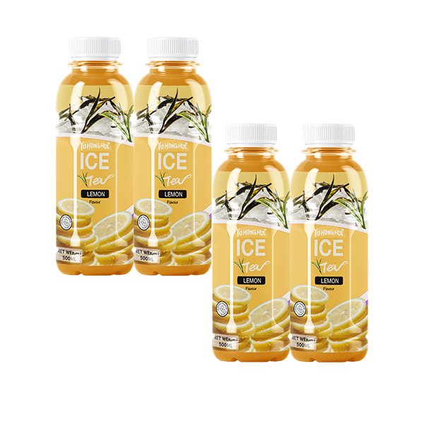 500ml PET Bottle Lemon Iced Black Tea (4151)