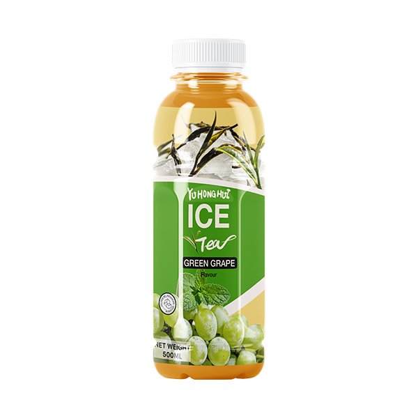 500ml PET Bottle Green Grape Iced Black Tea